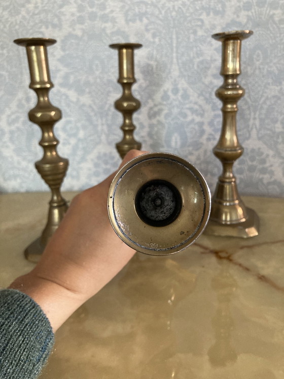 Image 1 of Set Of 4 Candlesticks, 2 Different Types