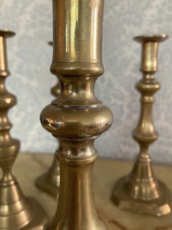 Image 1 of Set Of 4 Candlesticks, 2 Different Types