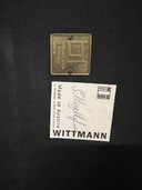 2x Josef Hoffmann Kubus fauteuils by Wittmann