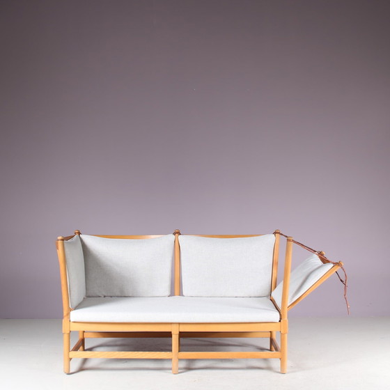 Image 1 of Spokeback Sofa by Børge Mogensen for Fritz Hansen, Denmark 1963