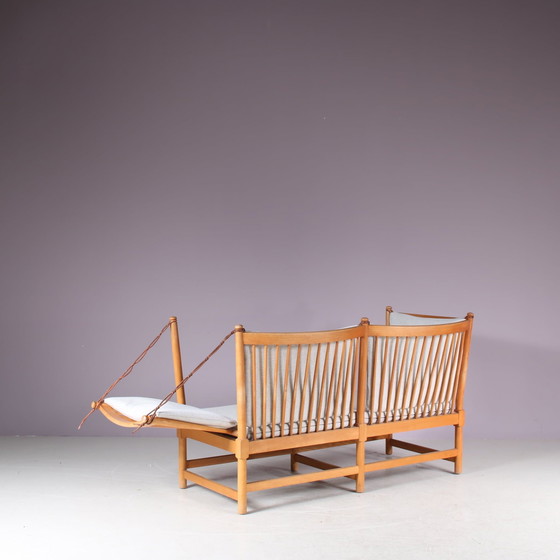 Image 1 of Spokeback Sofa by Børge Mogensen for Fritz Hansen, Denmark 1963