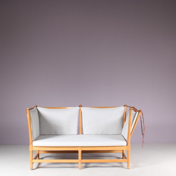 Image 1 of Spokeback Sofa by Børge Mogensen for Fritz Hansen, Denmark 1963