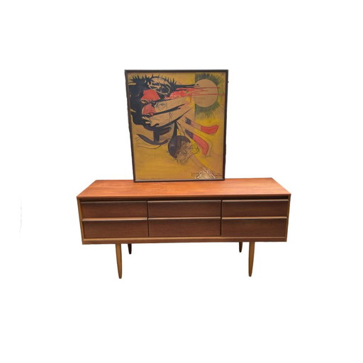 Vintage abstract painting, 1960s