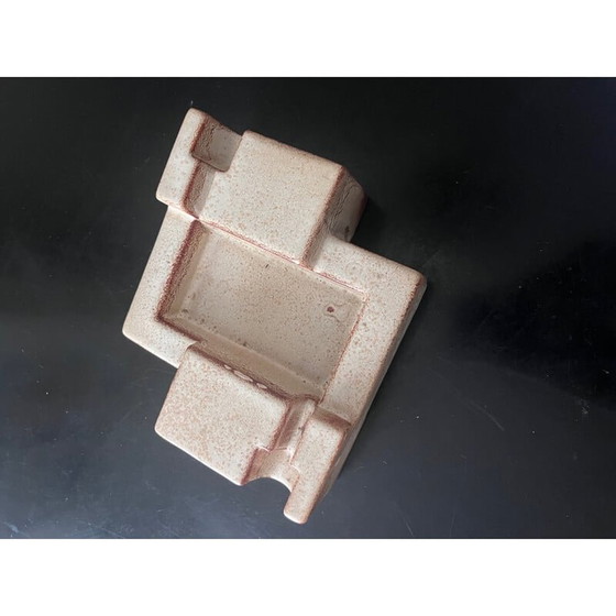 Image 1 of Vintage brutalist ashtray by Roberto Rigon for Bertoncello, 1960