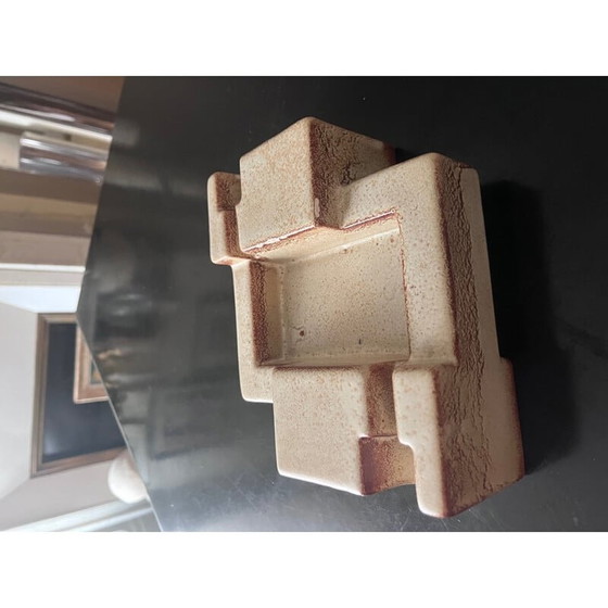 Image 1 of Vintage brutalist ashtray by Roberto Rigon for Bertoncello, 1960