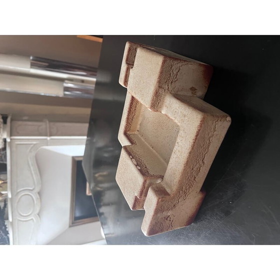 Image 1 of Vintage brutalist ashtray by Roberto Rigon for Bertoncello, 1960