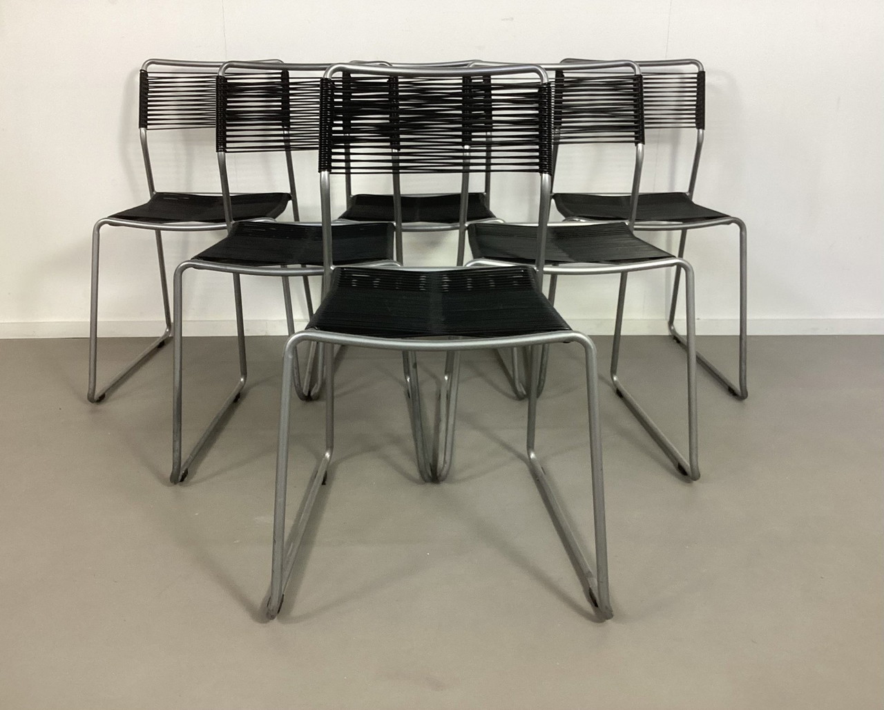 6 Vintage Ikea Melker Scoobidoe Spaghetti Chairs Lisa Norinder