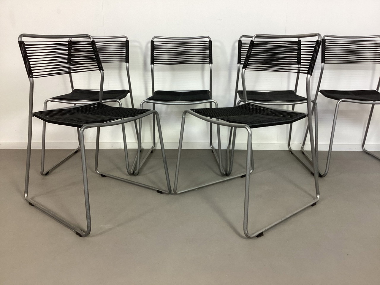 6 Vintage Ikea Melker Scoobidoe Spaghetti Chairs Lisa Norinder