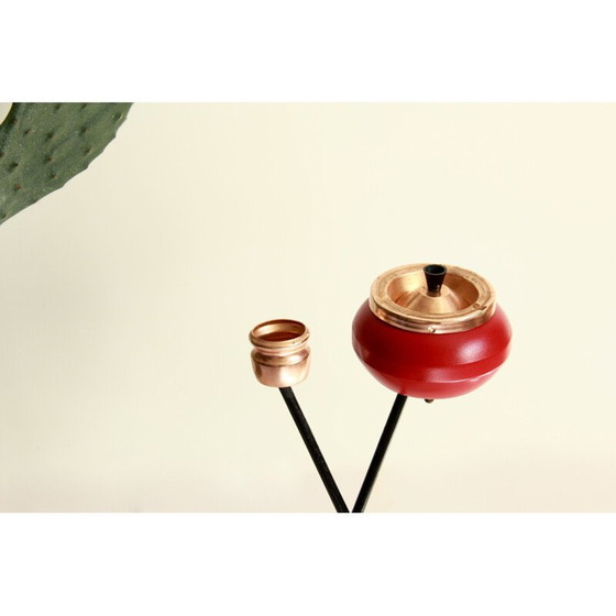 Image 1 of Portariviste vintage Mirtillo con posacenere lucido, Italia anni '50