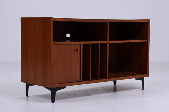 Image 1 of Teak media / phono sideboard 60s | Mid - Century shelf | vintage chest of drawers retro wood