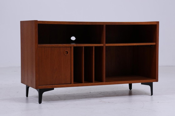 Image 1 of Teak media / phono sideboard 60s | Mid - Century shelf | vintage chest of drawers retro wood