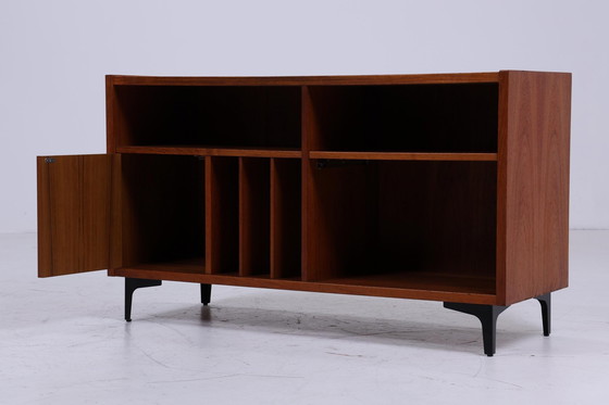 Image 1 of Teak media / phono sideboard 60s | Mid - Century shelf | vintage chest of drawers retro wood