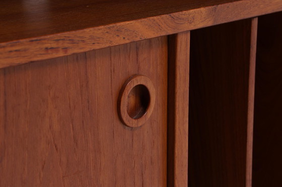 Image 1 of Teak media / phono sideboard 60s | Mid - Century shelf | vintage chest of drawers retro wood