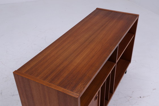 Image 1 of Teak media / phono sideboard 60s | Mid - Century shelf | vintage chest of drawers retro wood