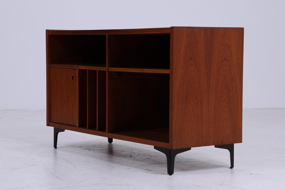 Image 1 of Teak media / phono sideboard 60s | Mid - Century shelf | vintage chest of drawers retro wood