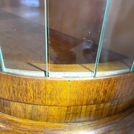 Image 1 of Art Deco Display Case With Engraved Glass