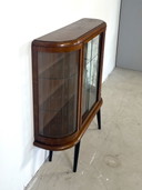 Art Deco Display Case With Engraved Glass