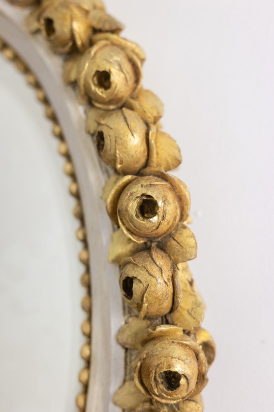 Image 1 of Louis Xvi Style Gilded And Lacquered Wood Console. Circa 1900.
