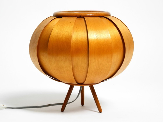 Image 1 of Lámpara De Trípode Checa De Chapa De Madera De Los Años 60 De Stanislav Kučera Para Úluv