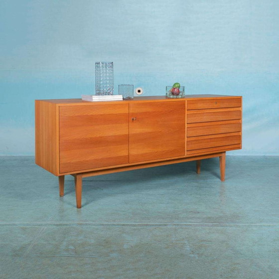 Image 1 of Vintage blond dresser 60s Minimalist credenza sideboard