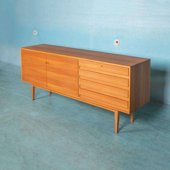Image 1 of Vintage blond dresser 60s Minimalist credenza sideboard