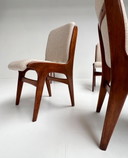 Set di 4 sedie Mahjongg rivestite, anni '50