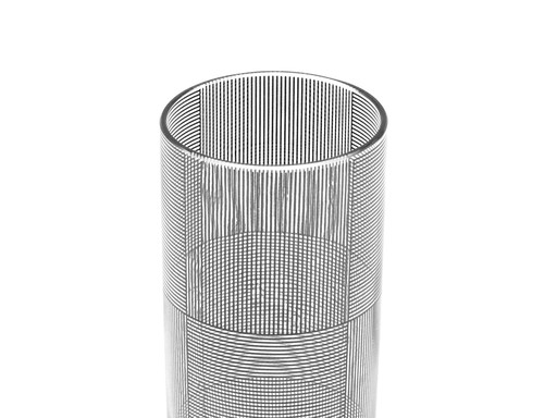 Vaso vintage • Vetro cinetico • Op Art • Sydney Cash • MoMA • 1995