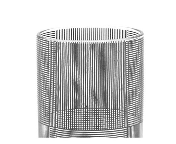 Image 1 of Vaso vintage • Vetro cinetico • Op Art • Sydney Cash • MoMA • 1995