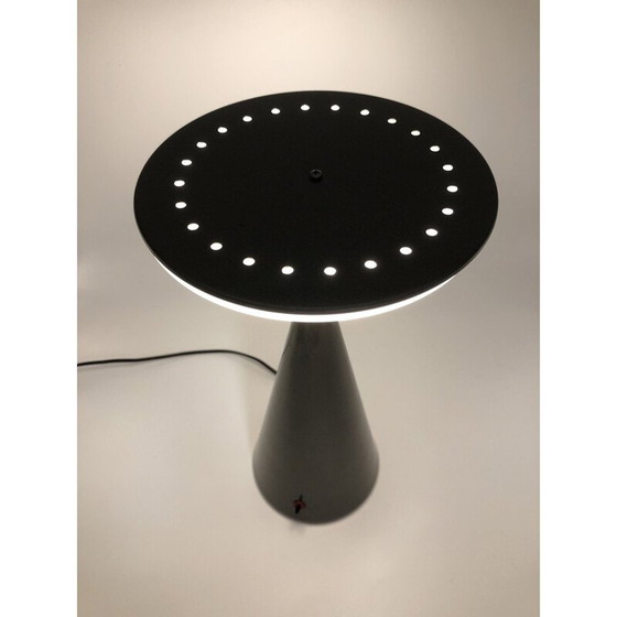 Image 1 of Vintage table lamp with cylindrical stepped shade 'Ziggurat' by Shigeaki Asahara for Stilnovo, 1980