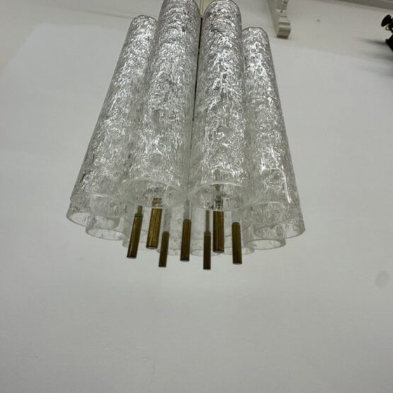 Image 1 of 1x Doria Leuchten Hanging Lamp with Glass Cylinders, 1970’s