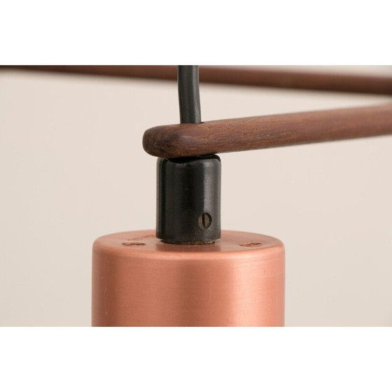 Image 1 of Vintage anodized copper chandelier by Tapio Wirkkala for Idman