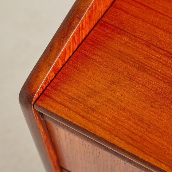Image 1 of Vintage Danish teak six-drawer secretary