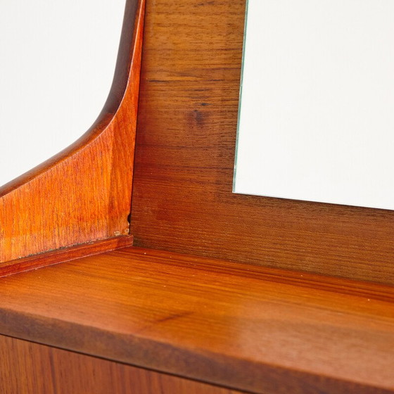 Image 1 of Vintage Danish teak six-drawer secretary