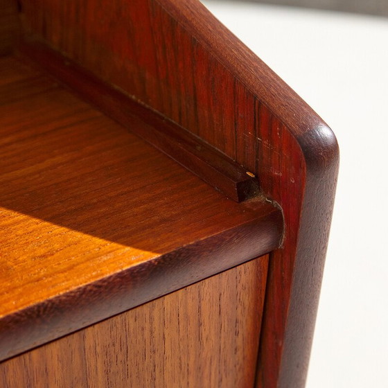 Image 1 of Vintage Danish teak six-drawer secretary