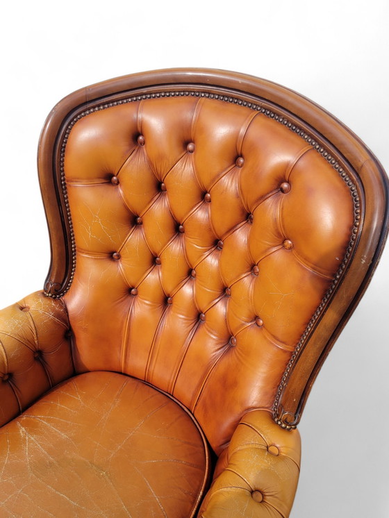 Image 1 of Classic Chesterfield Lounge Armchair