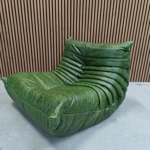 Ligne Roset Togo Dubai Green Leather