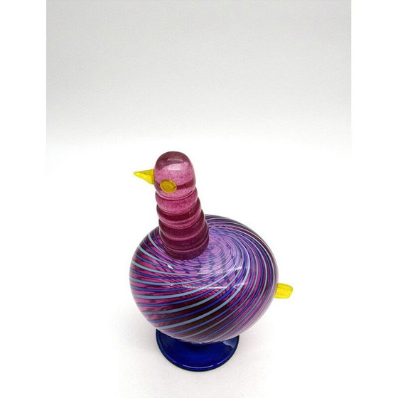 Image 1 of Pair of vintage glass chickens by Luciano Gaspari Salviati, 1970