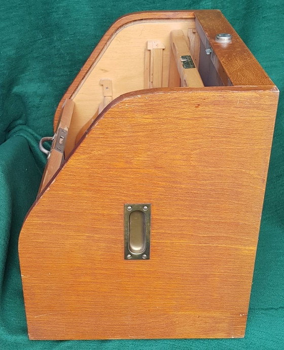 Image 1 of Scatola per registratore di cassa vintage in faggio di Inkiess