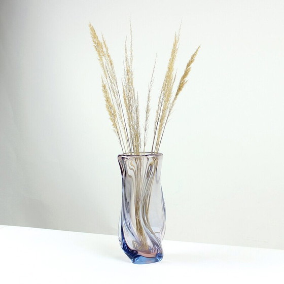 Image 1 of Vaso vintage in vetro di Murano di Josef Hospodka, Cecoslovacchia 1960