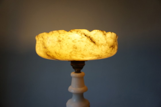 Image 1 of French table lamp Louis XVI marble