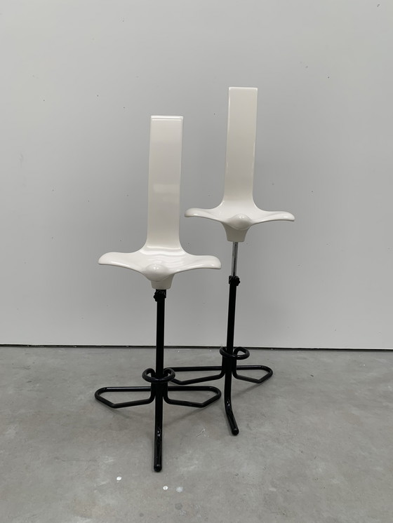 Image 1 of 2x Claudio Salocchi Appoggio Stools