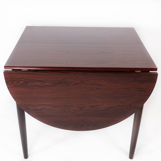 Image 1 of Vintage dining table in rosewood with extension plates by Arne Vodder, 1960s