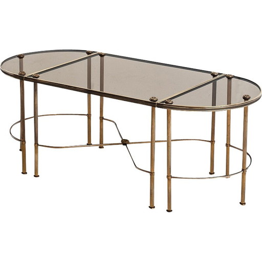 Vintage three-piece coffee table by Maison Jansen, France 1960