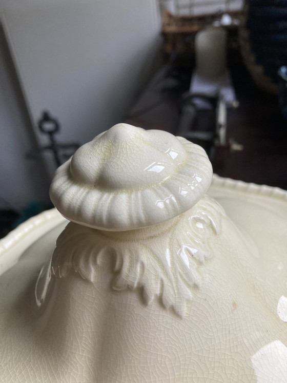 Image 1 of Antique Pointed Soup Tureen 3-Piece