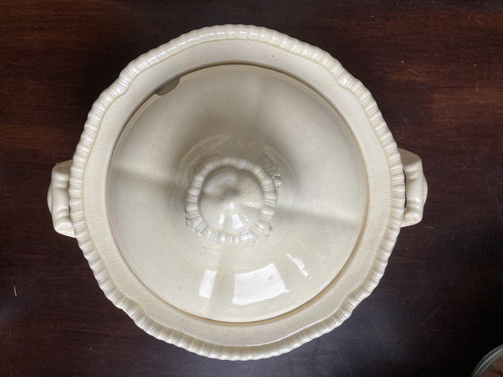 Image 1 of Antique Pointed Soup Tureen 3-Piece