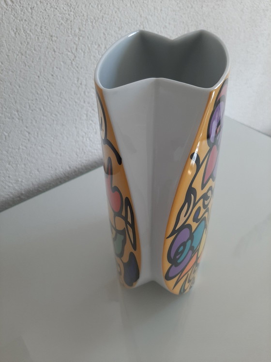 Image 1 of Pointed Porcelain Rosenthal Studio Line Vase Taurus