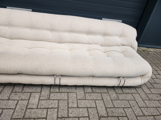 Image 1 of Cassina Soriana 4-seater sofa in Velvet beige by Afra & Tobia Scarpa