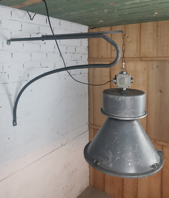 Image 1 of 2x IIndustrial pendant lamp on wall bracket