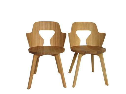 2X Stammplatz Chair, Design Alfredo Häberli, With Armrests