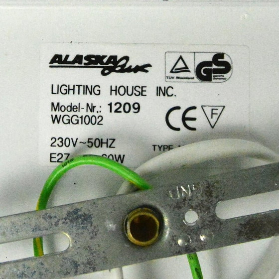 Image 1 of Lampada da parete vintage in ottone e acrilico per Alaska Lux Lighting House Inc, Germania, anni '80